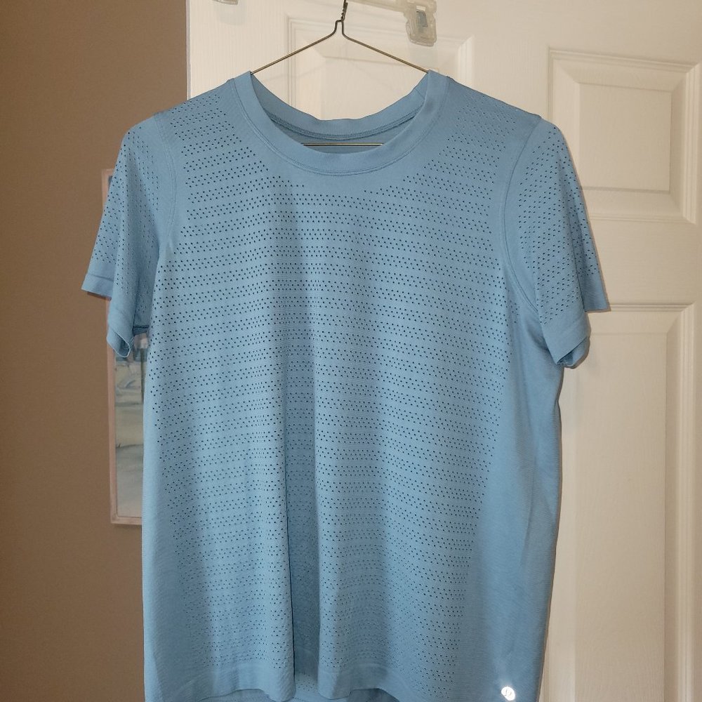 Blue Lululemon shirt
